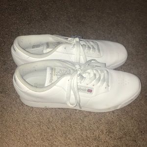 White Reebok sneakers